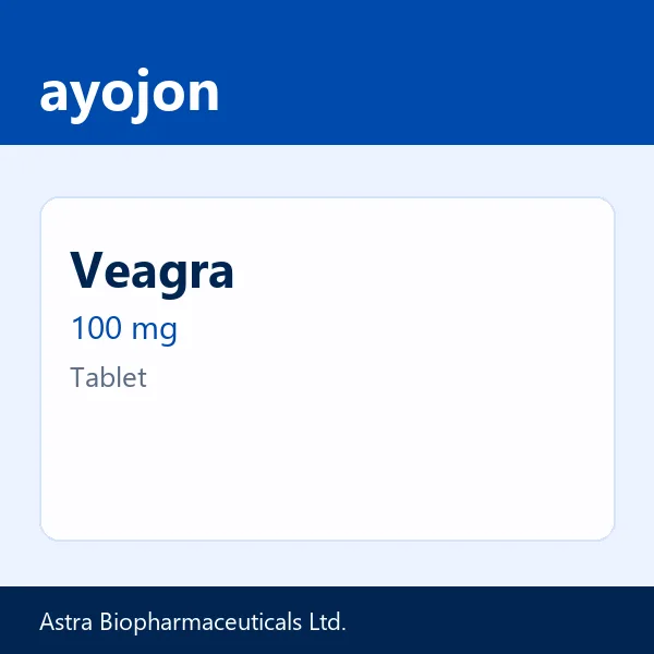 Veagra 100 mg Tablet