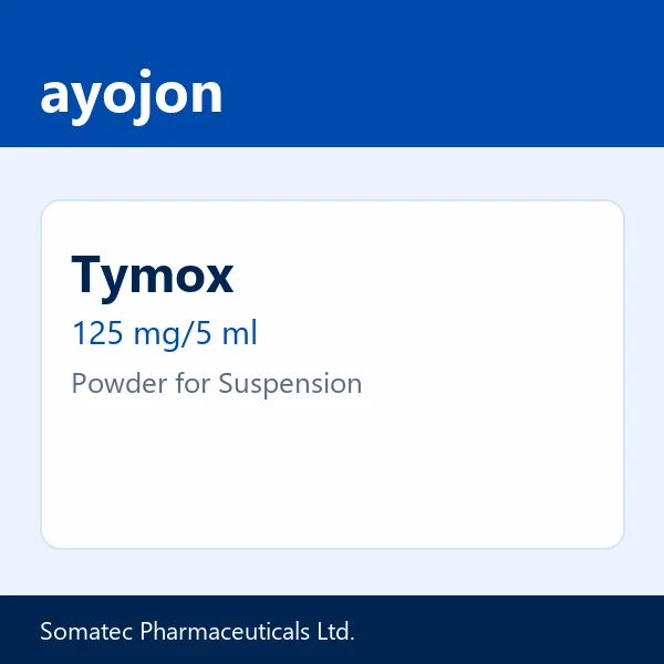 Tymox 125 mg/5 ml Powder for Suspension