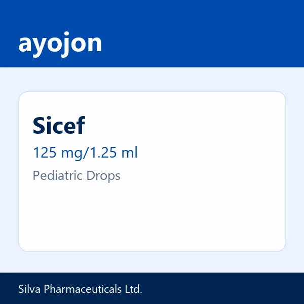 Sicef 125 mg/1.25 ml Pediatric Drops