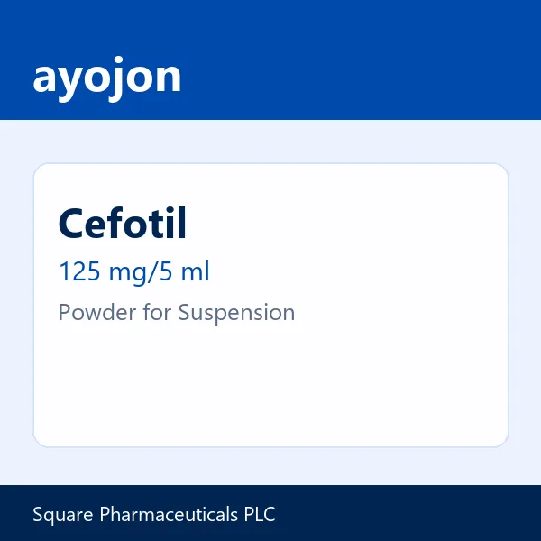 Cefotil 125 mg/5 ml Powder for Suspension
