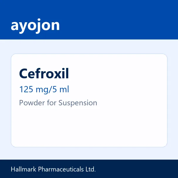 Cefroxil 125 mg/5 ml Powder for Suspension
