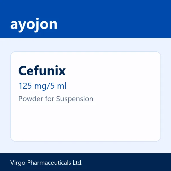 Cefunix 125 mg/5 ml Powder for Suspension