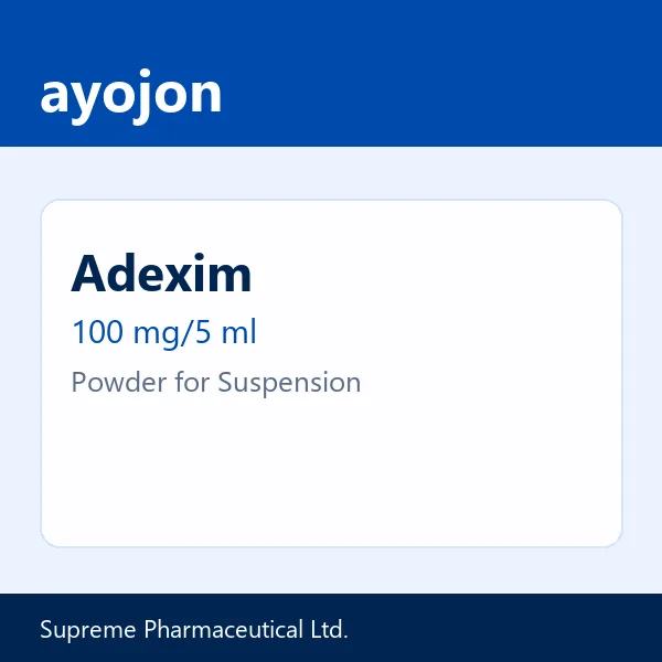 Adexim 100 mg/5 ml Powder for Suspension
