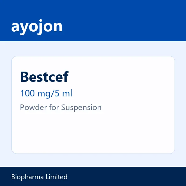 Bestcef 100 mg/5 ml Powder for Suspension