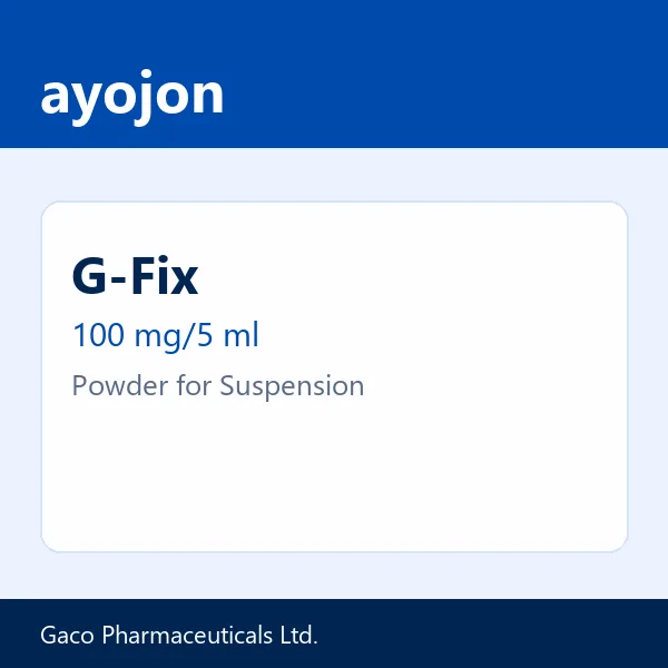 G-Fix 100 mg/5 ml Powder for Suspension