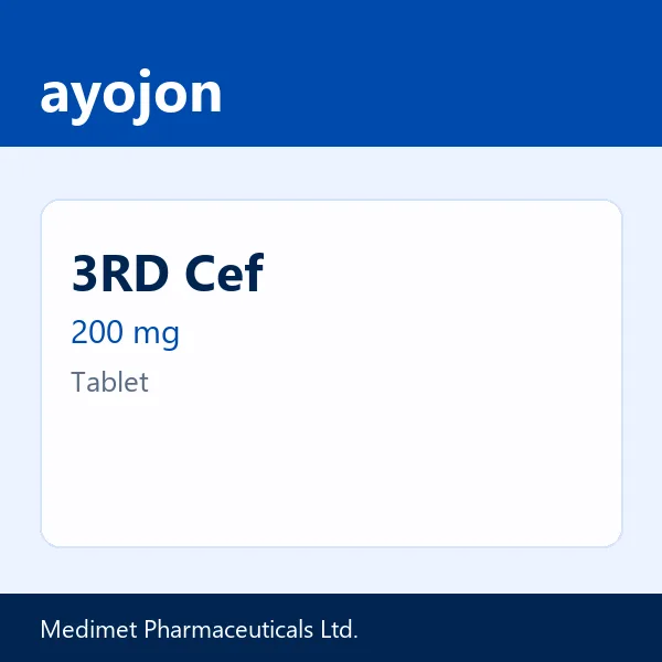 3RD Cef 200 mg Tablet
