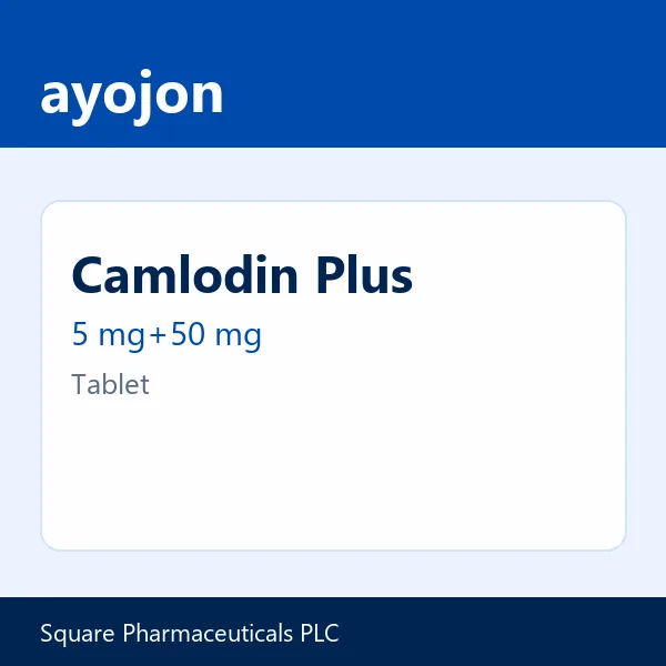Camlodin Plus 5 mg+50 mg Tablet