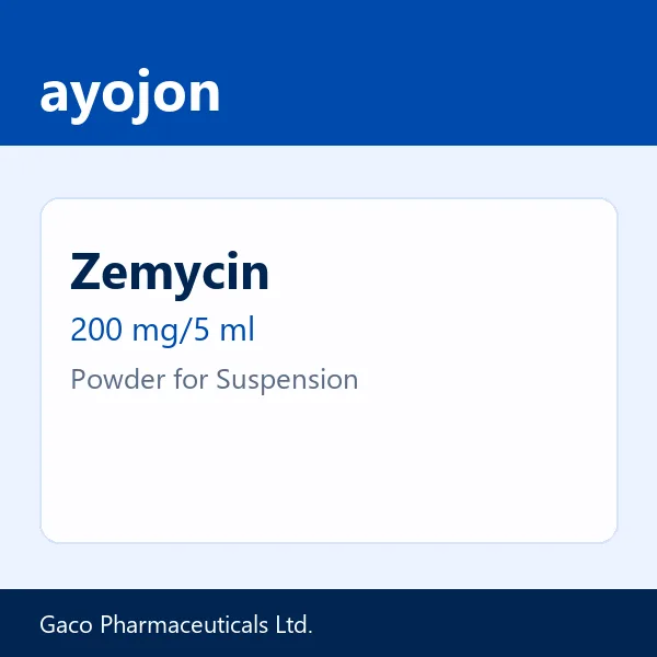 Zemycin 200 mg/5 ml Powder for Suspension